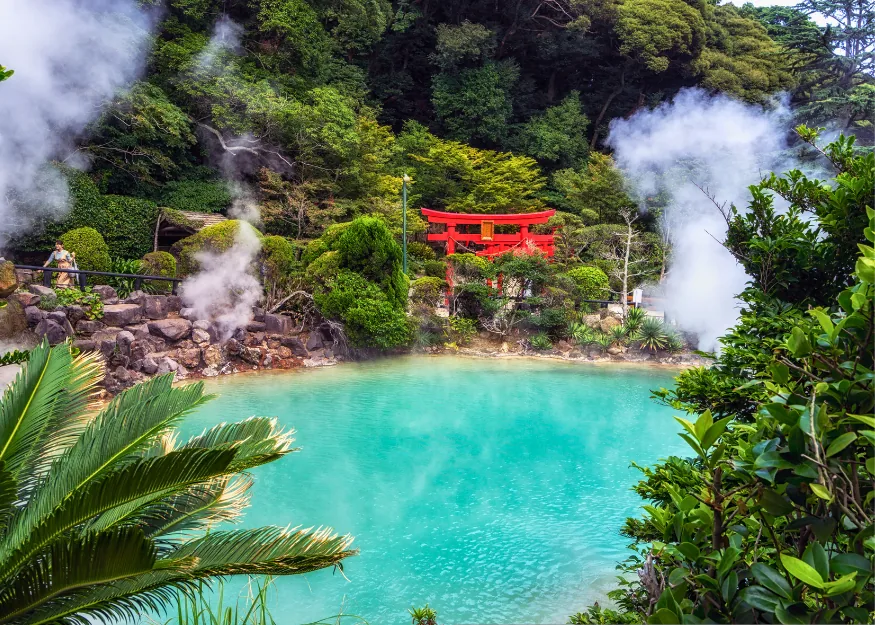 Beppu, Umi Jigoku pond – Authentic Japan 2026-27 New, Guiness Travel escorted tour