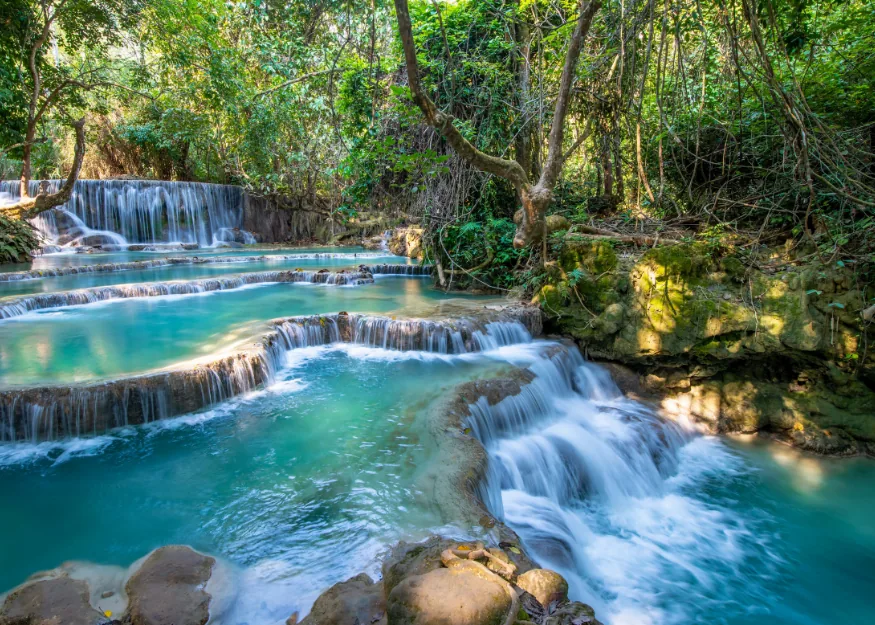 Laos, Kuang Si Falls – Grand Tour of Indochina: Vietnam - Laos - Cambodia 2026-27, Guiness Travel escorted tour
