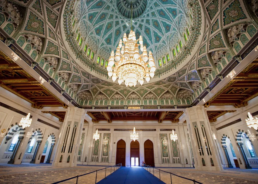 Muscat, Sultan Qaboos Grand Mosque – Grand Tour of Oman 2026-27, Guiness Travel escorted tour
