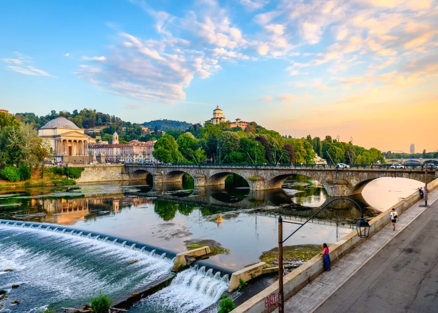 TURIN - Panoramic view over the Po – Discover Piedmont 2026-27, Guiness Travel escorted tour