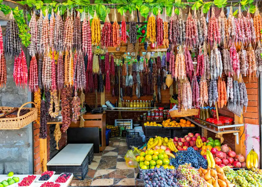 Tbilisi, traditional fruit and sweets – Grand Tour of Georgia 2026-27, Guiness Travel escorted tour