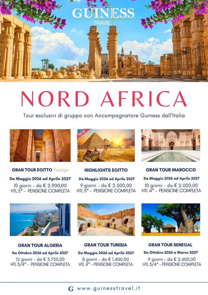 Nord Africa - Egitto, Marocco, Algeria, Tunisia e Senegal