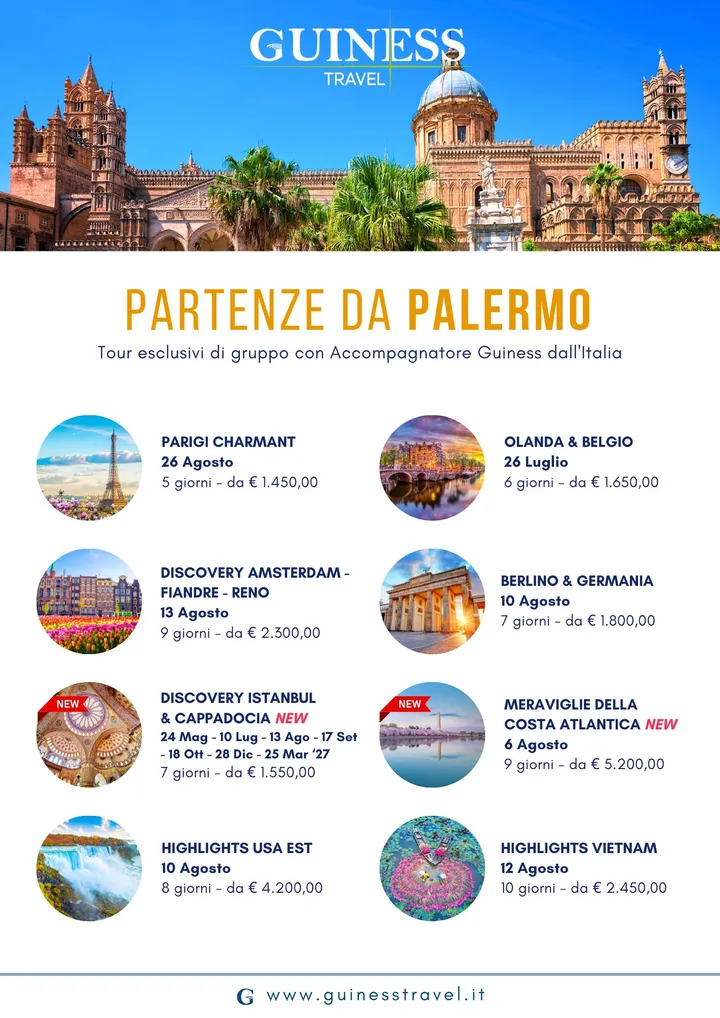 Departures from PALERMO