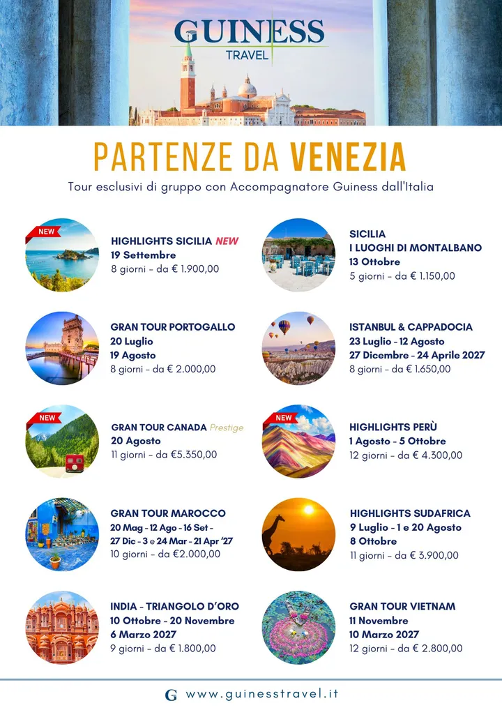 Departures from VENEZIA
