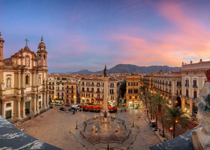 PALERMO - Piazza San Domenico – Western Sicily & the 5 Senses 2026-27, Guiness Travel escorted tour